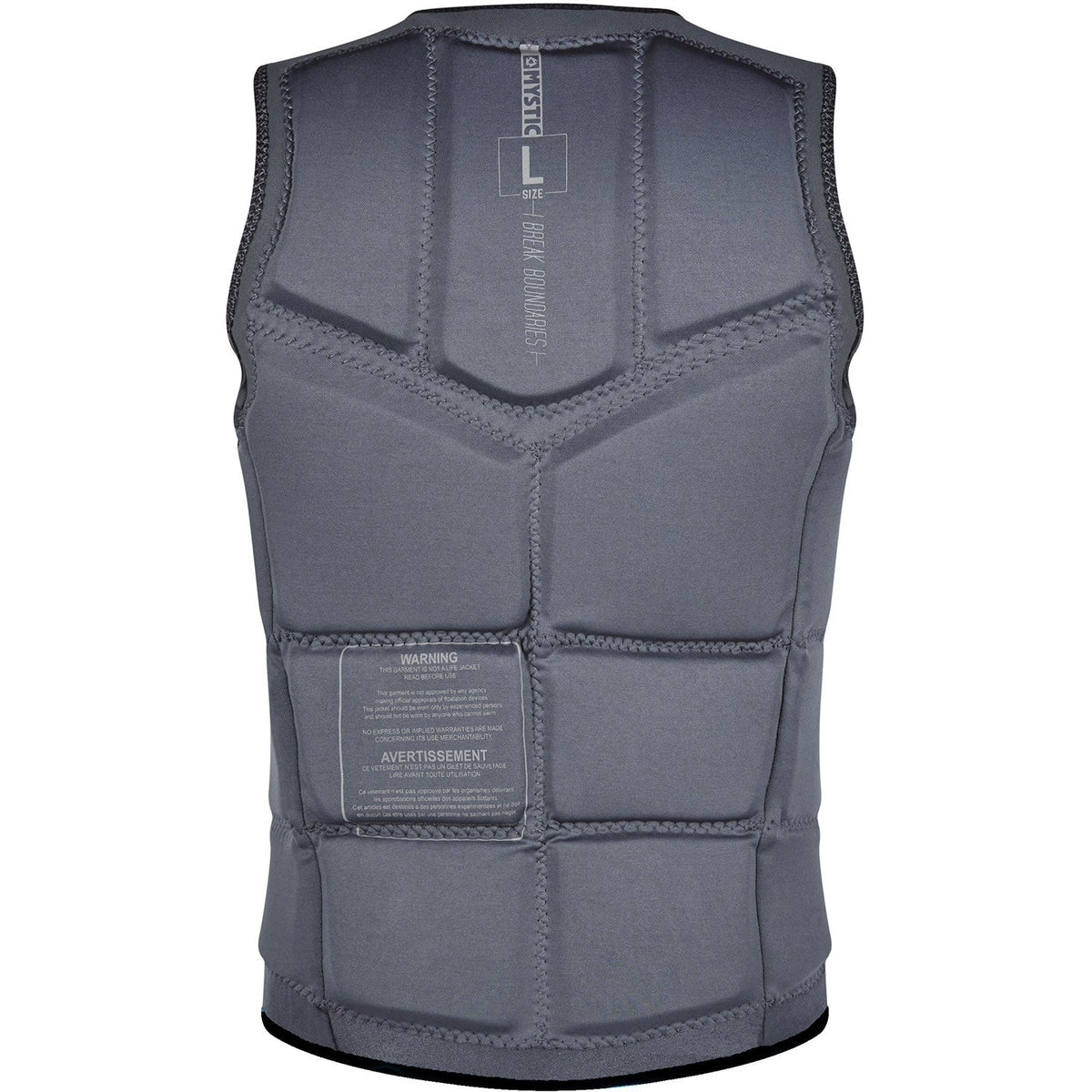 Mystic BRAND Wake Boarding Front-Zip Impact Vest - Global Blue