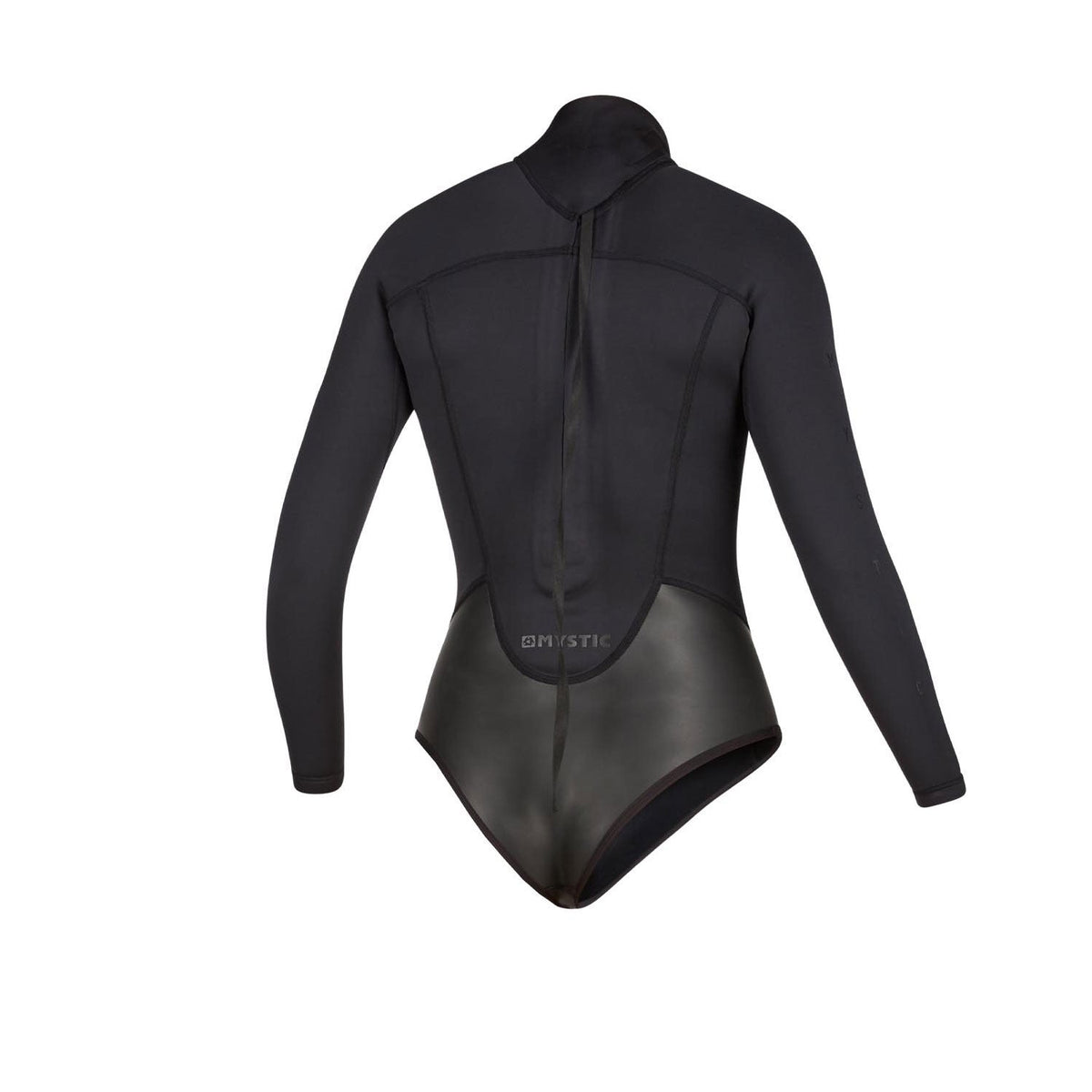 Mystic Womens Diva 2/2mm Back-Zip Longarm Super Shorty - Black