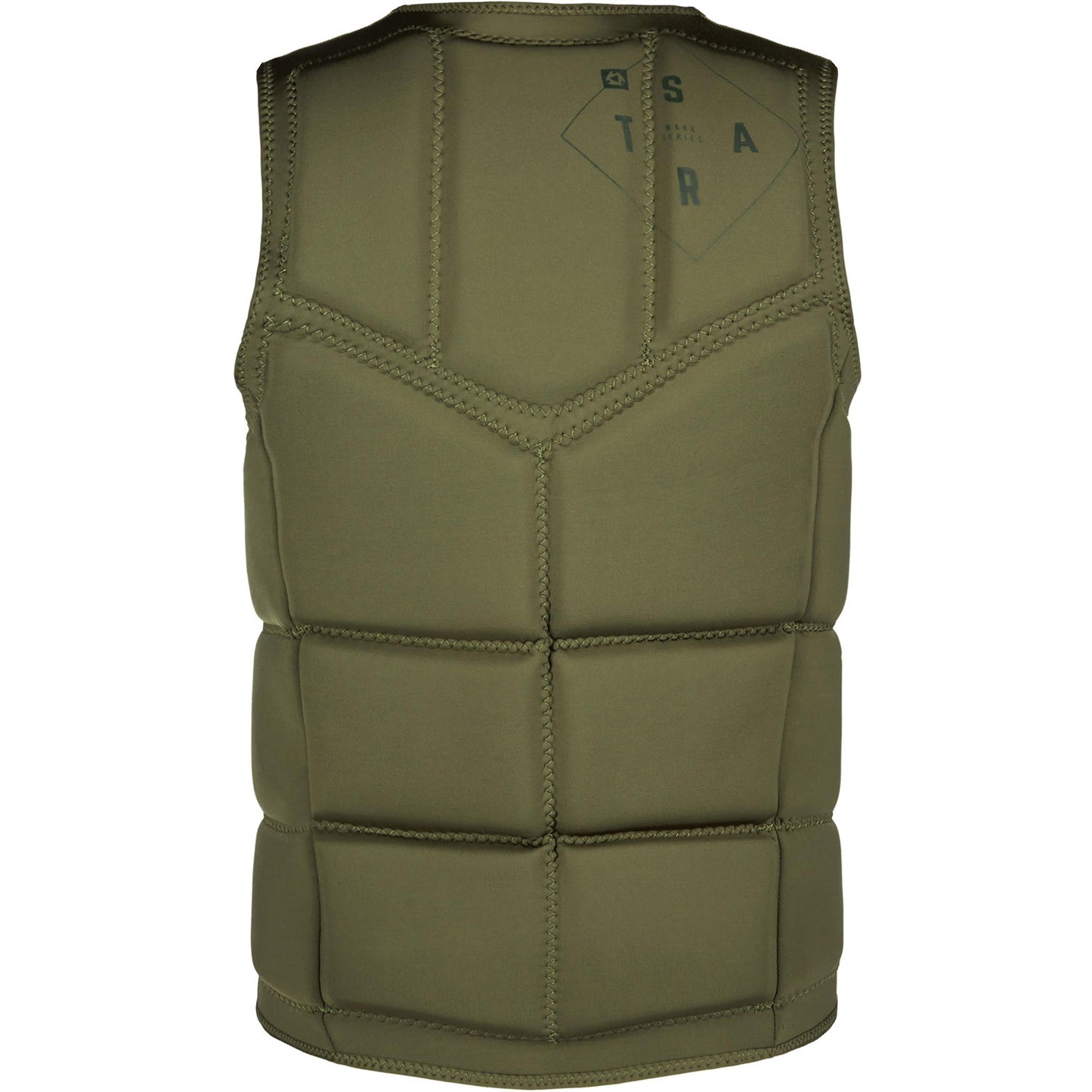 Mystic STAR Wake Boarding Front-Zip Impact Vest - Green