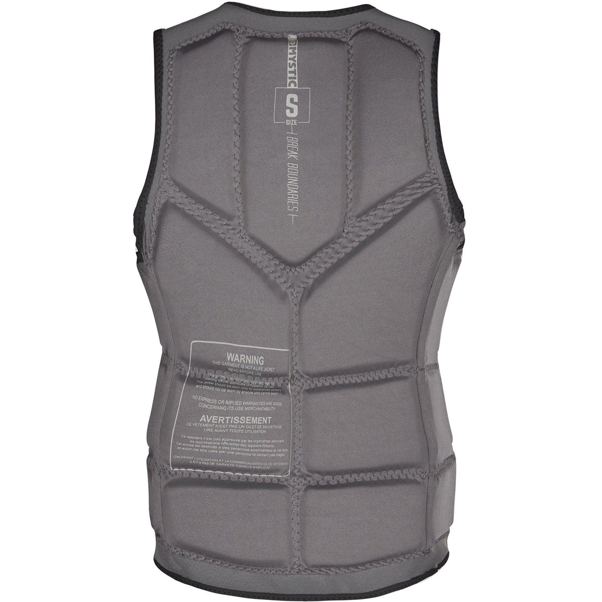 Mystic Womens STAR Wake Boarding Front-Zip Impact Vest - Black
