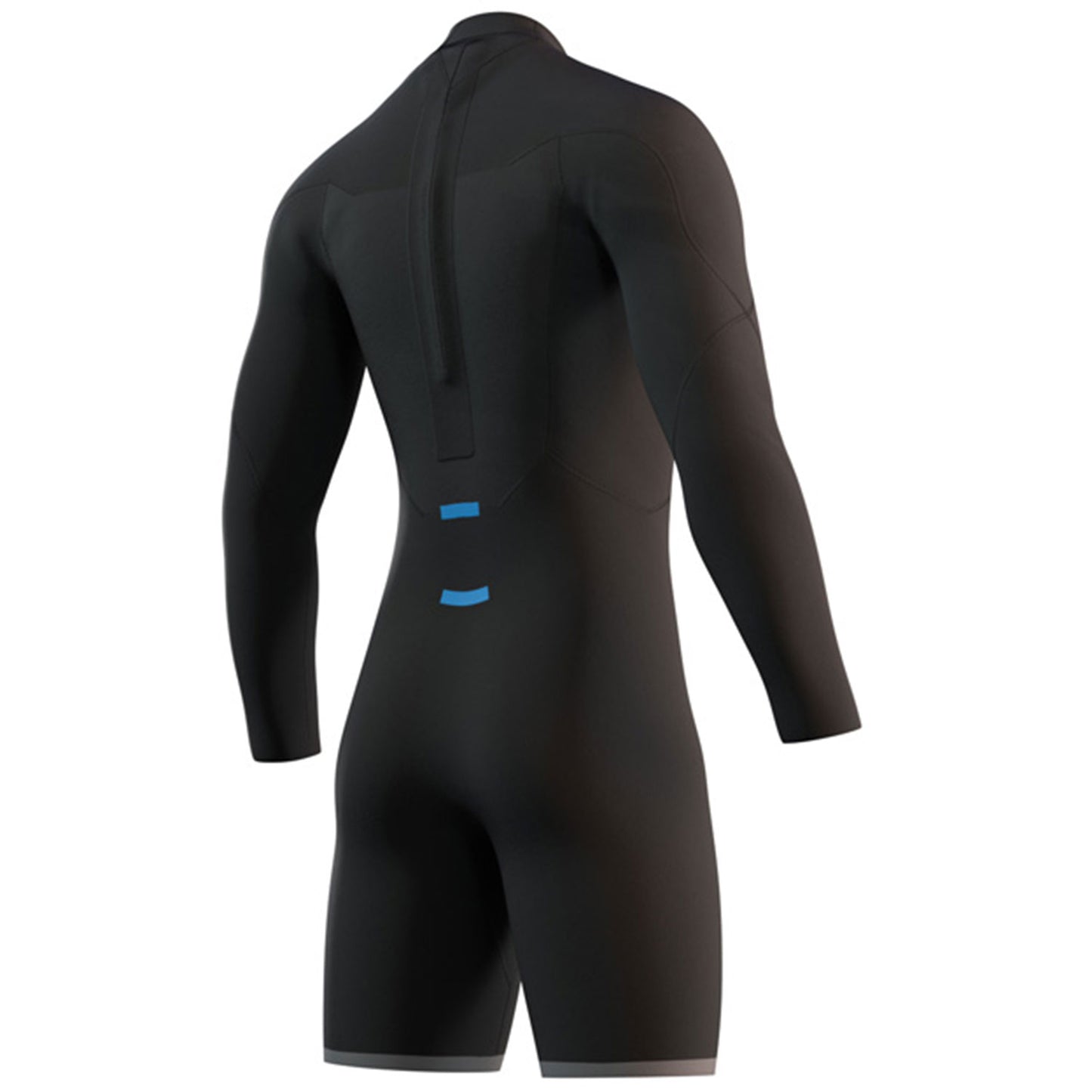 Mystic Brand 3/2mm Back-Zip Longarm Shorty Wetsuit - Black