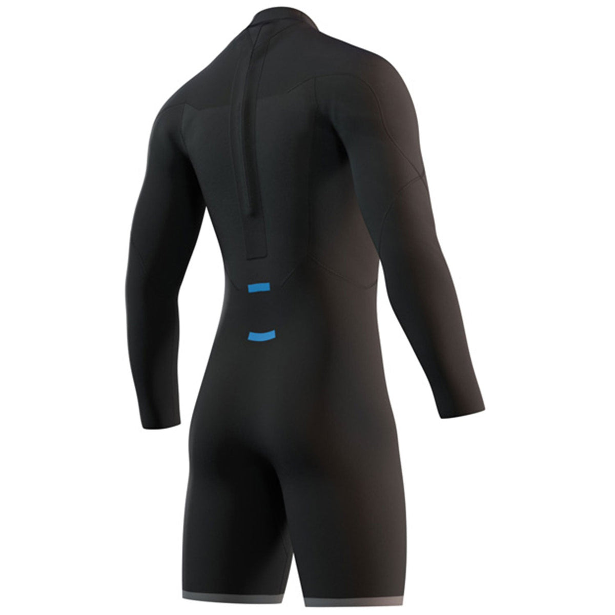 Mystic Brand 3/2mm Back-Zip Longarm Shorty Wetsuit - Black