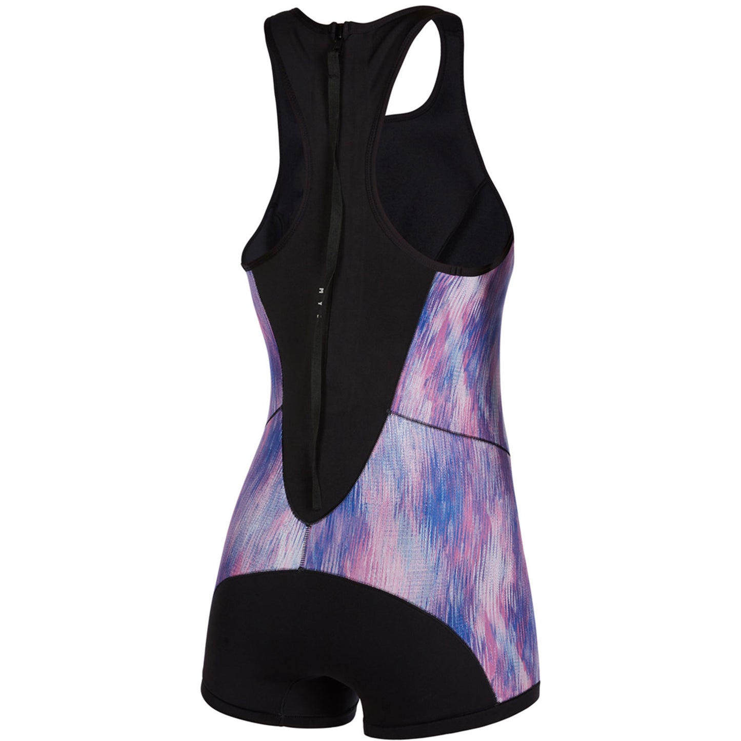Mystic Womens Diva 2/2mm Back-Zip Short John Wetsuit - Black/Purple