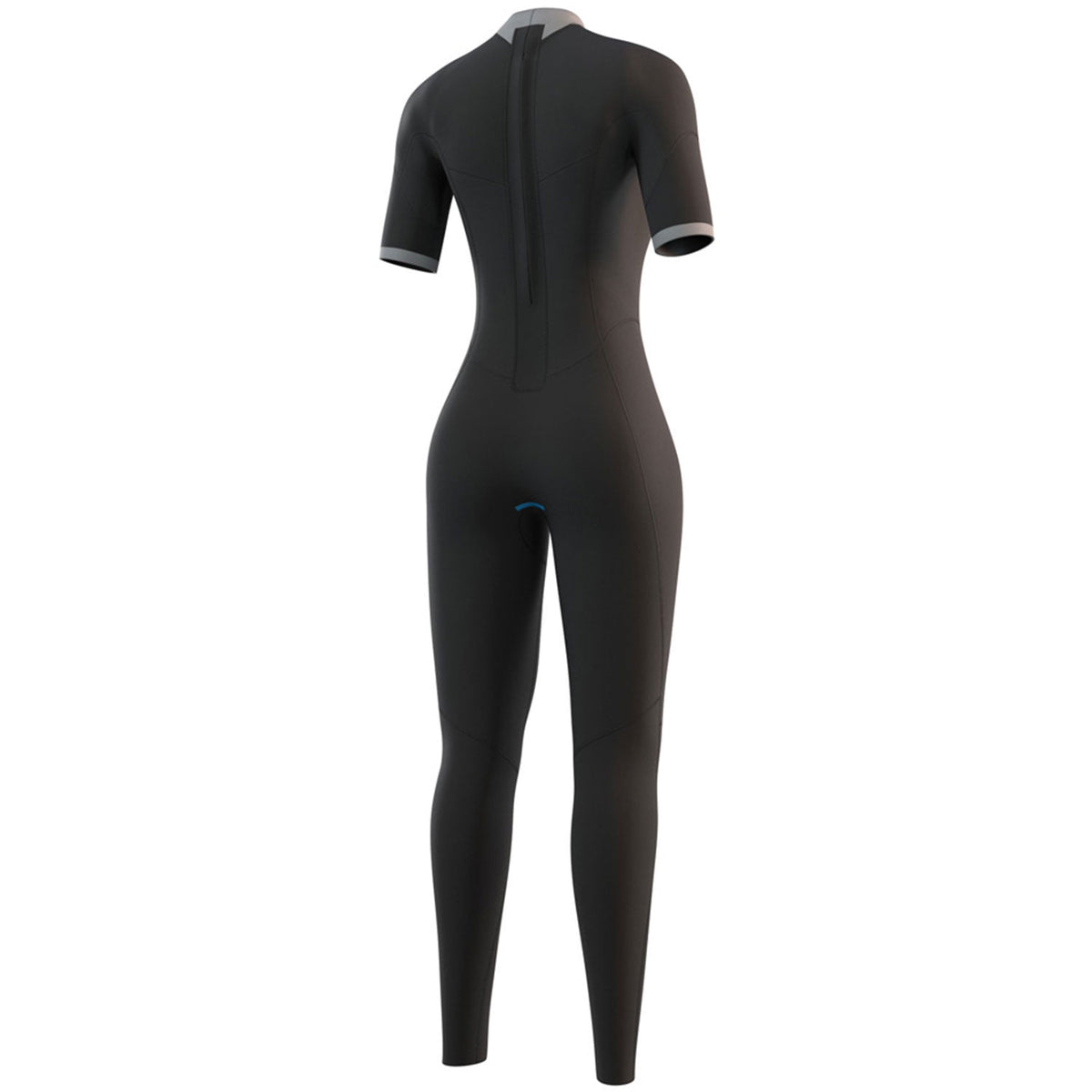 Mystic Womens Brand 3/2mm Back-Zip FL Shortarm Wetsuit - Night Blue