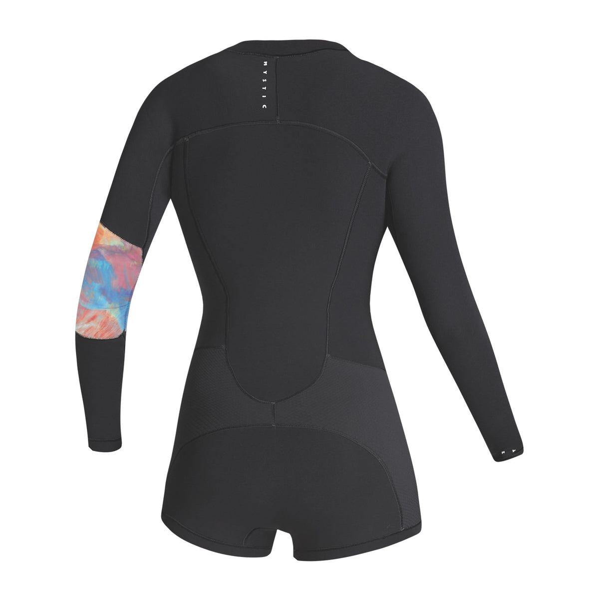 Mystic Womens Lunar 2/2mm Front-Zip Longarm Shorty Wetsuit - Dark Grey