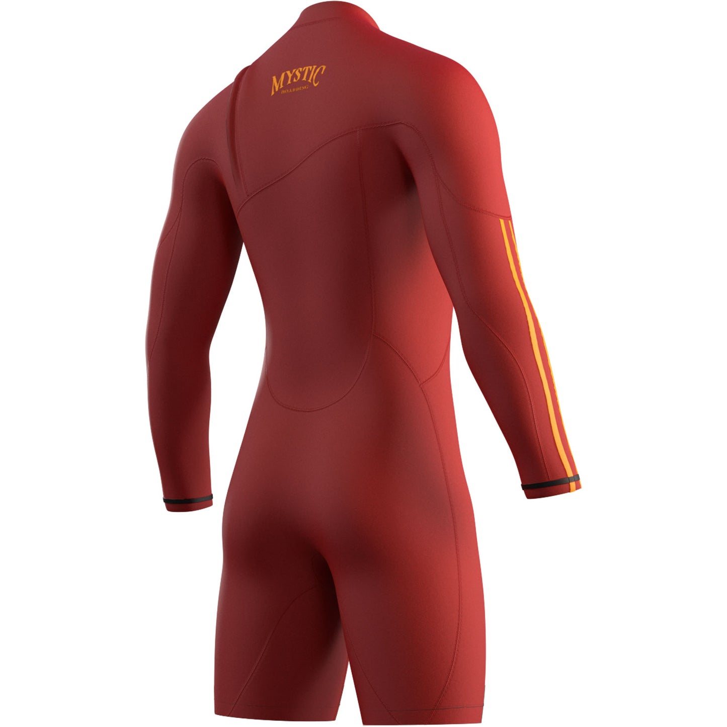 Mystic THE ONE 3/2mm Zip-Free Long Arm Shorty Wetsuit - Red