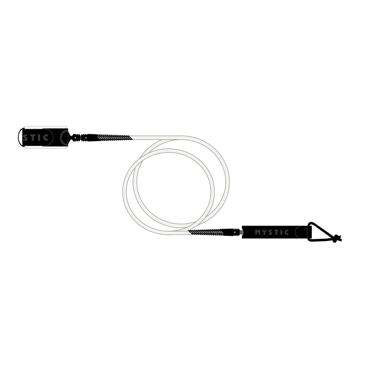 Mystic Surf Board Leash - Off White
