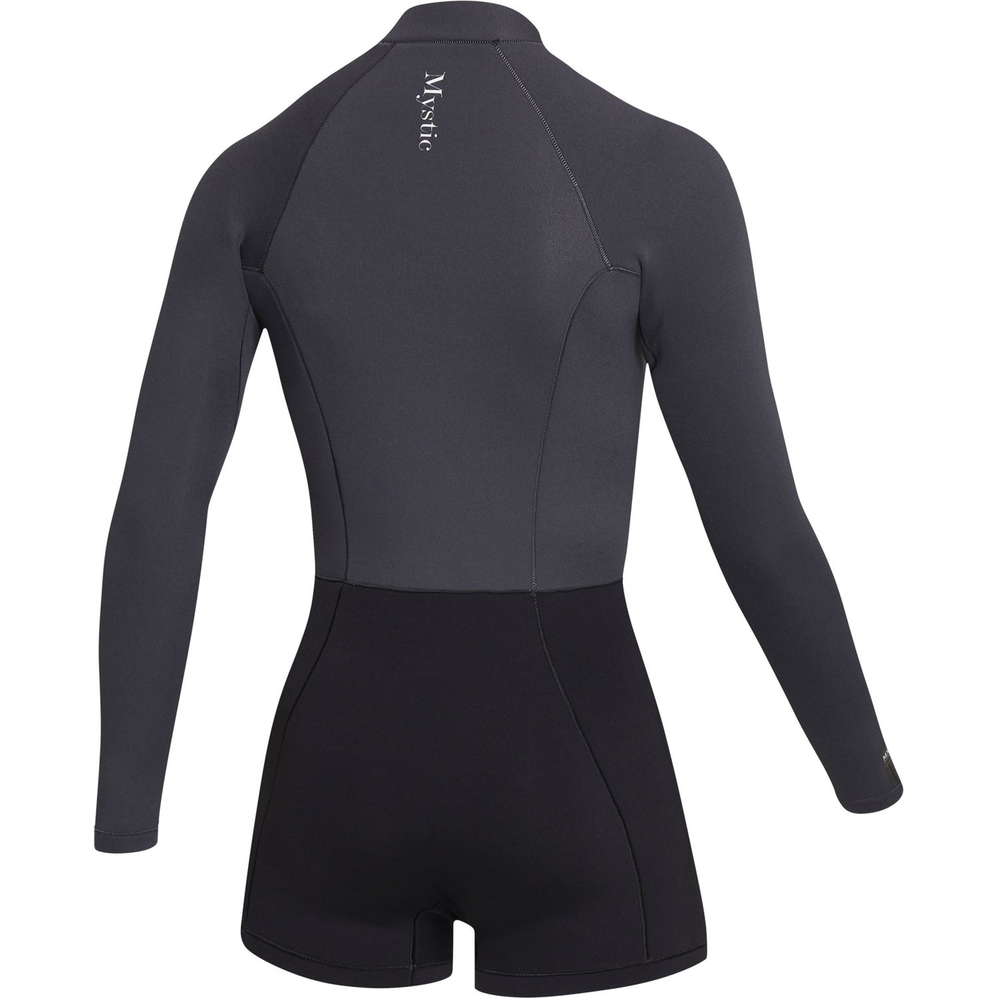 Mystic Womens Lunar 2/2mm Front-Zip Longarm Shorty Wetsuit - Black