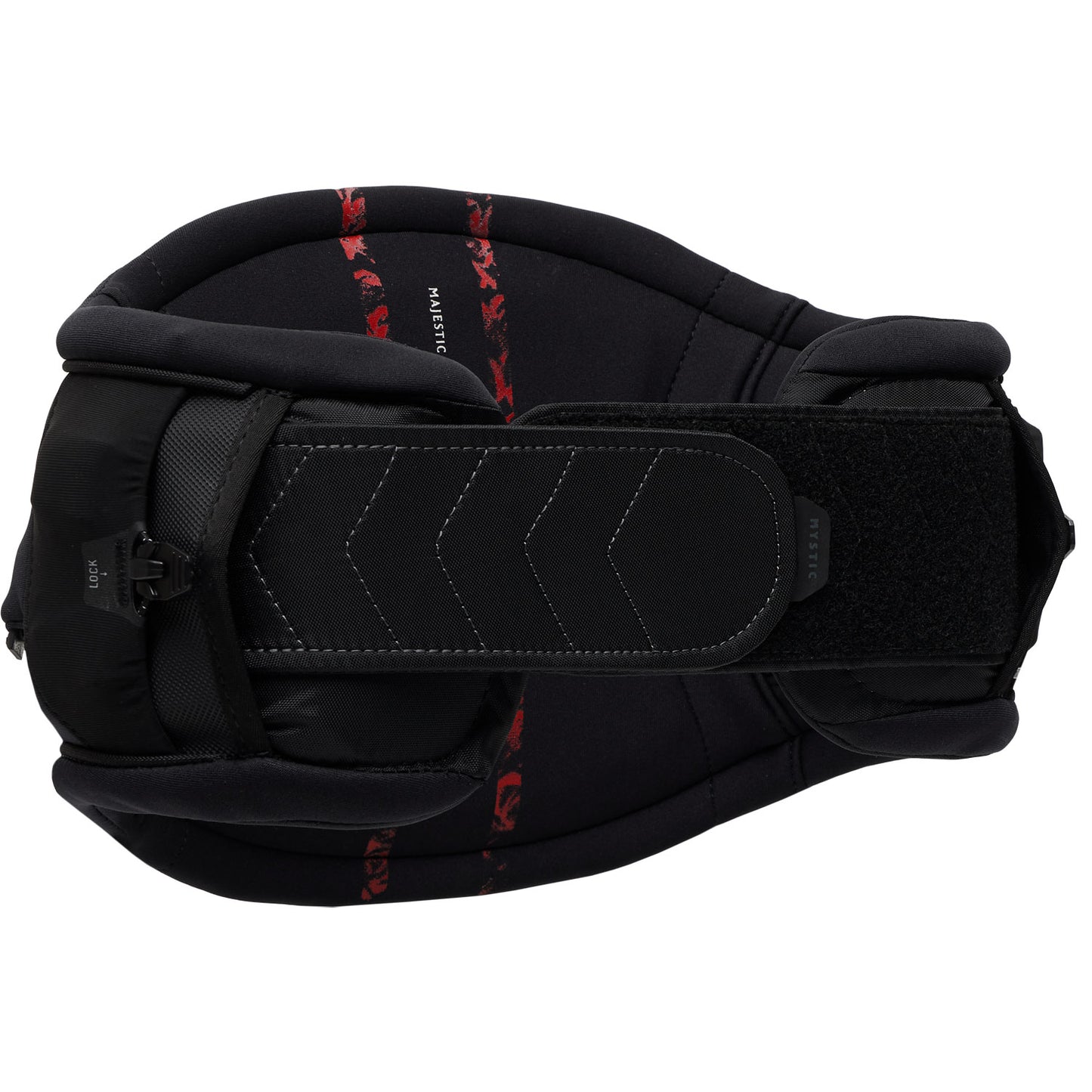 Mystic Majestic OS Waist Harness No Spreader Bar - Black/Red