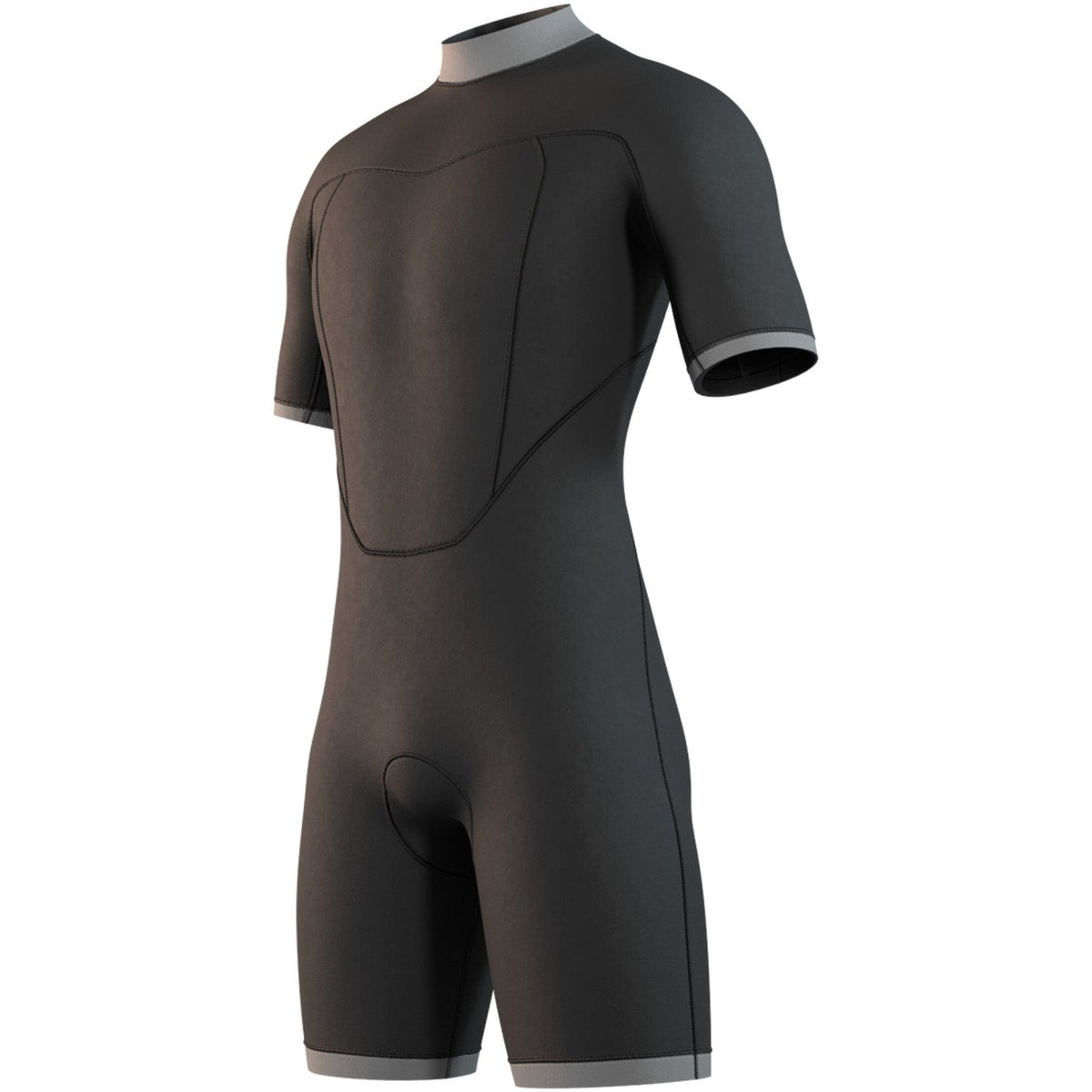 Mystic BRAND 3/2mm Back-Zip Shorty Wetsuit - Black