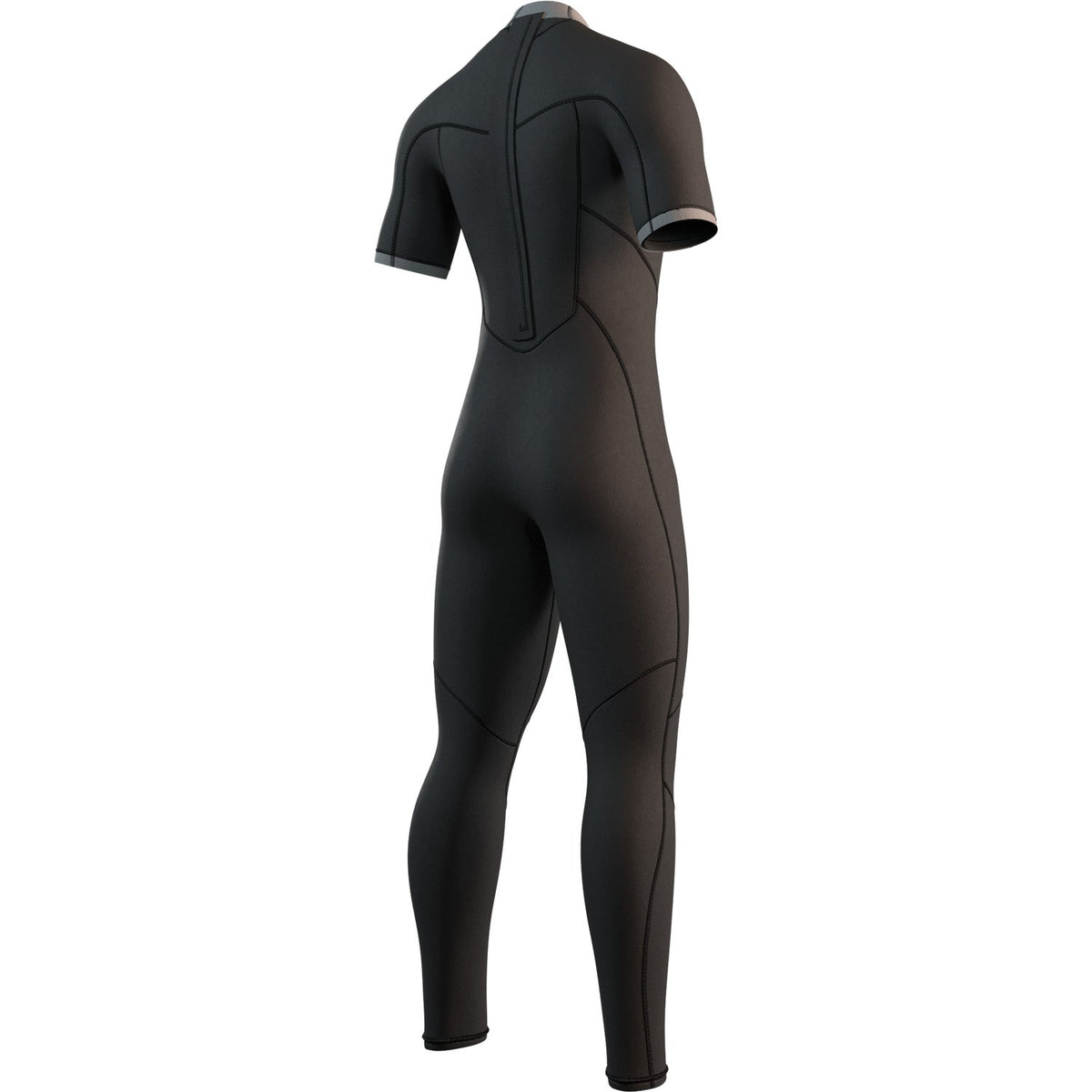 Mystic BRAND 3/2mm Back-Zip Short Arm Wetsuit - Black