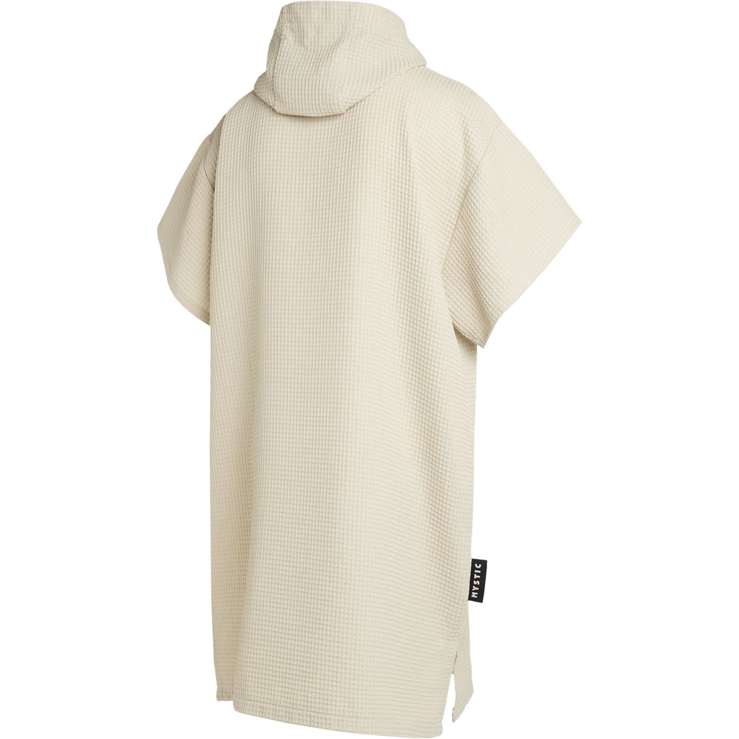 Mystic Waffle Cotton Poncho Robe- Sand