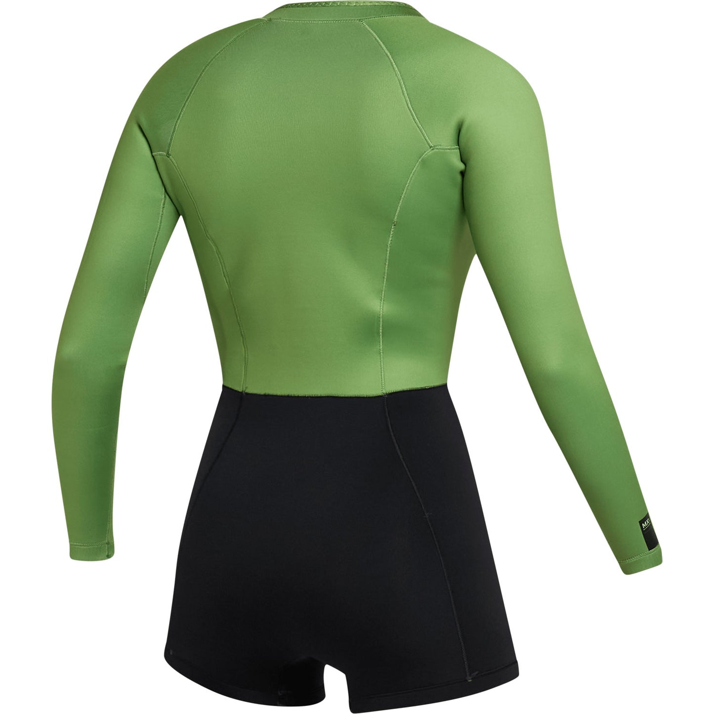 Mystic Womens Lunar 2/2mm Front-Zip Longarm Shorty Wetsuit - Soft Green