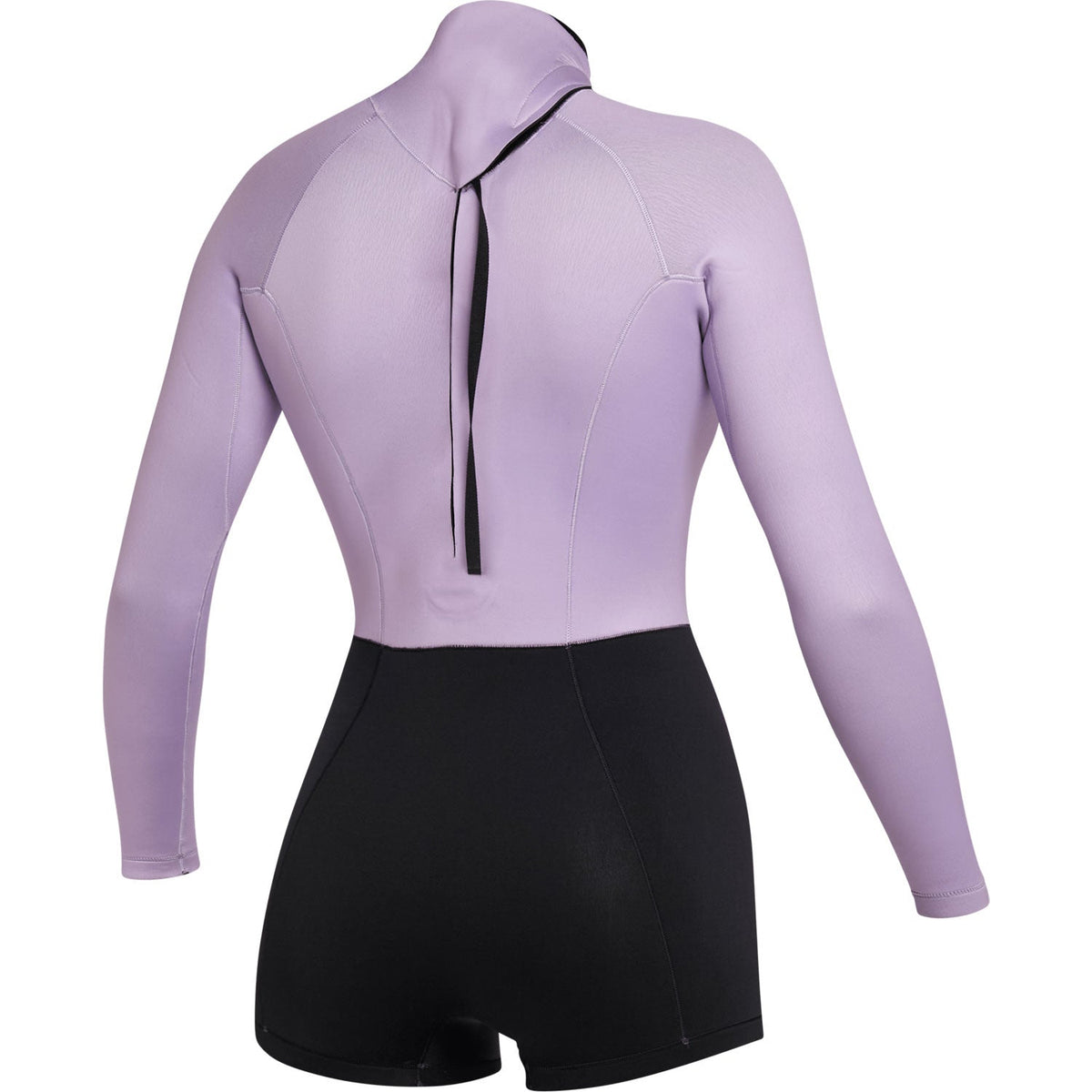 Mystic Womens Lunar 2/2mm Back-Zip Longarm Shorty Wetsuit - Pink/Purple