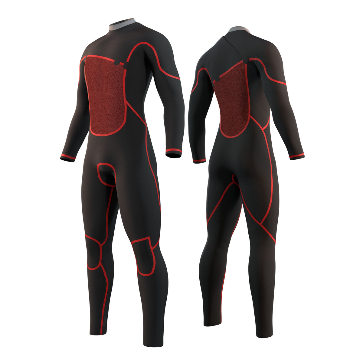 Mystic THE ONE 4/3 GBS Zip-Free Wetsuit - Grey 220009