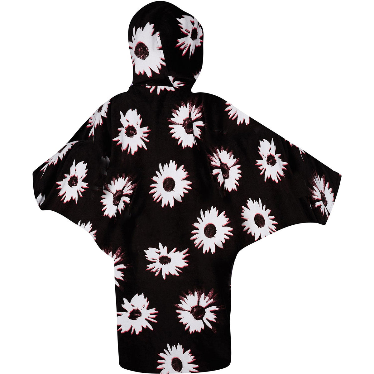 Mystic Womens Poncho - Black/White