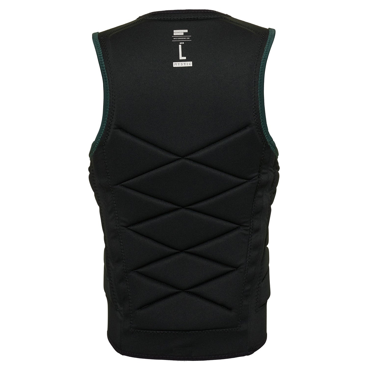 Mystic Outlaw Wake Boarding Front-Zip Impact Vest - Dark Leaf
