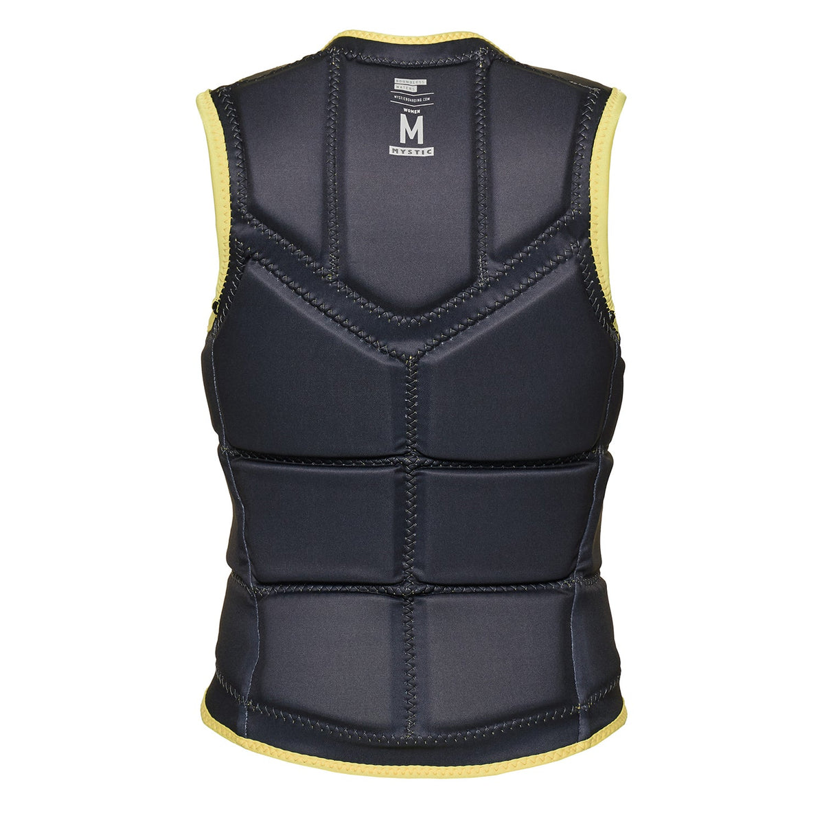 Mystic Womens Star Wake Boarding Front-Zip Impact Vest - Pastel Yellow
