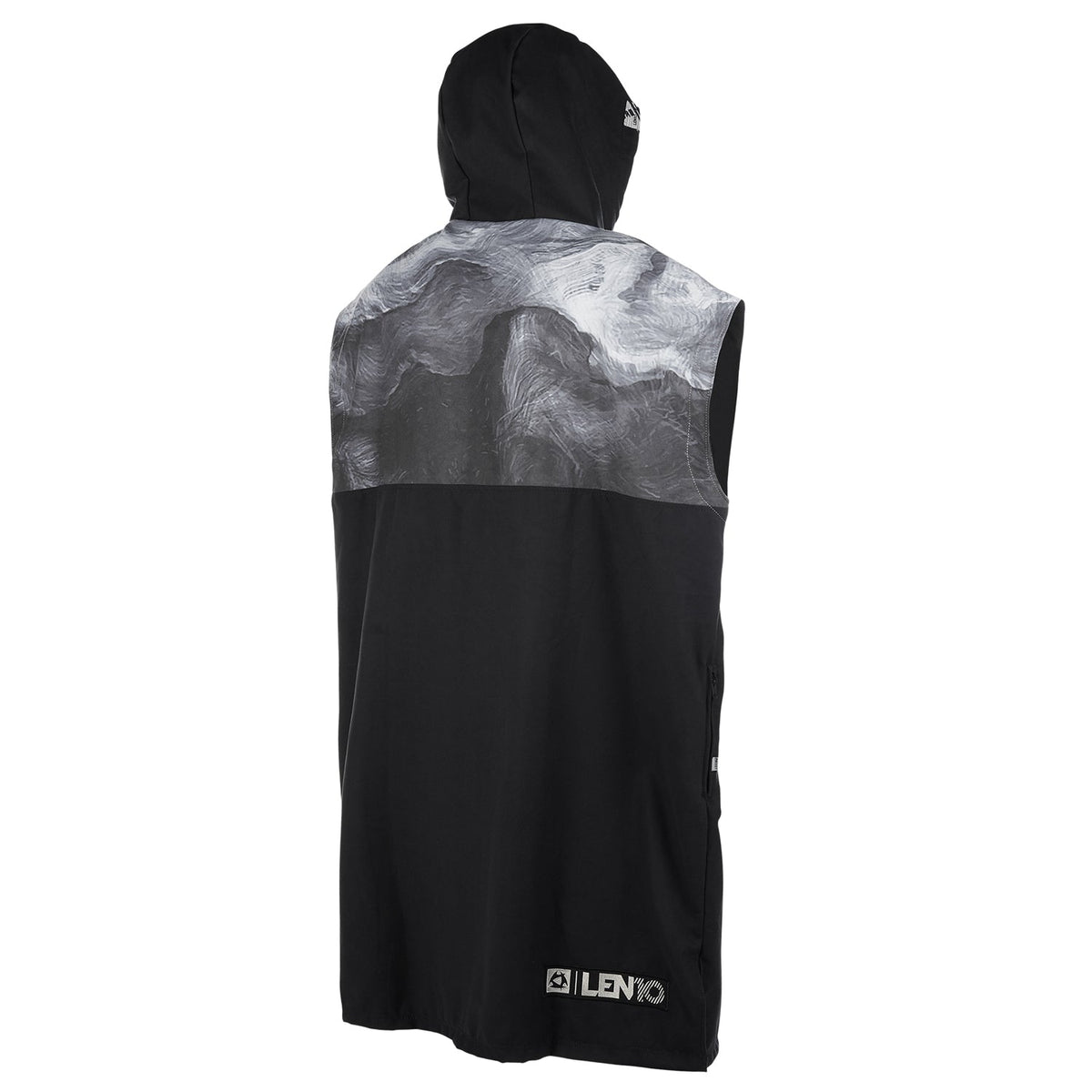 Mystic LEN10 Quickdry Poncho - Black/White