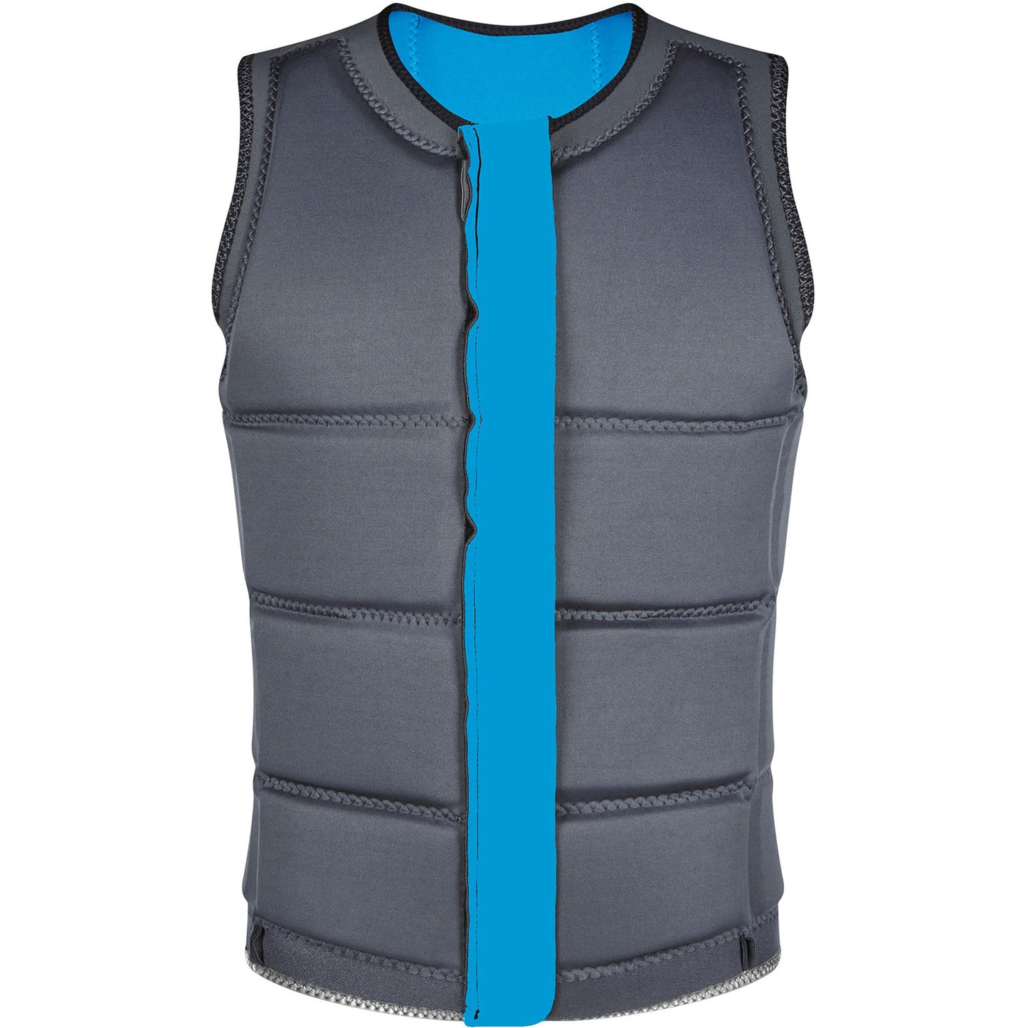  Mystic BRAND Wake Boarding Front-Zip Impact Vest - Black