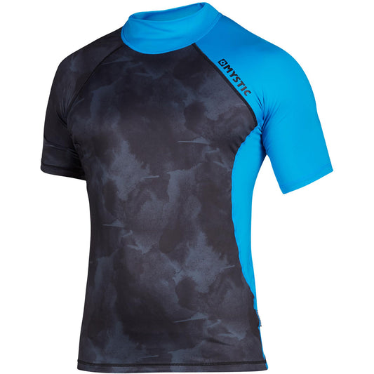  Mystic Crossfire Shortsleeve Rash Vest - Blue