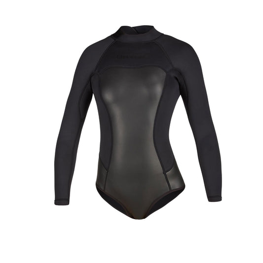  Mystic Womens Diva 2/2mm Back-Zip Longarm Super Shorty - Black