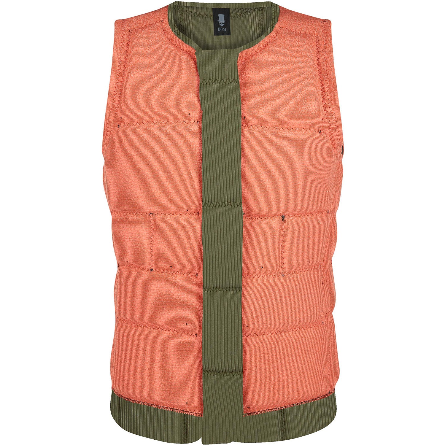  Mystic DOM Wake Boarding Front-Zip Impact Vest - Oxblood Red