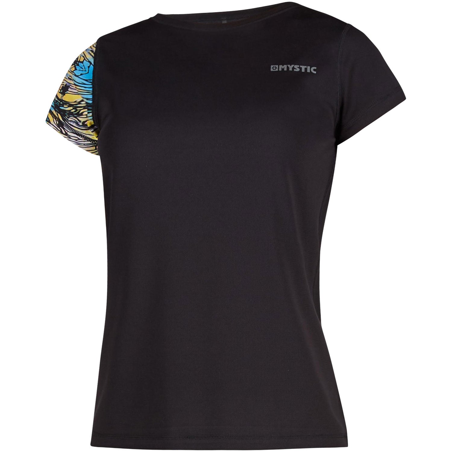  Mystic Womens Gem Shortsleeve Quickdry Top - Zebra Blue