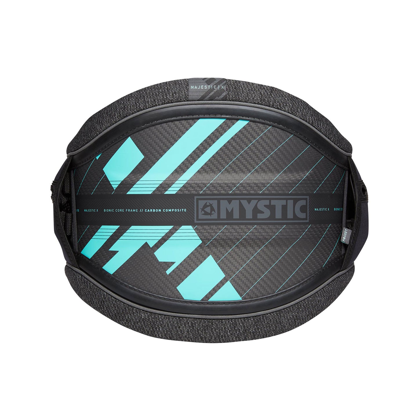  Mystic Majestic X Waist Harness No Spreader Bar - Black/Mint