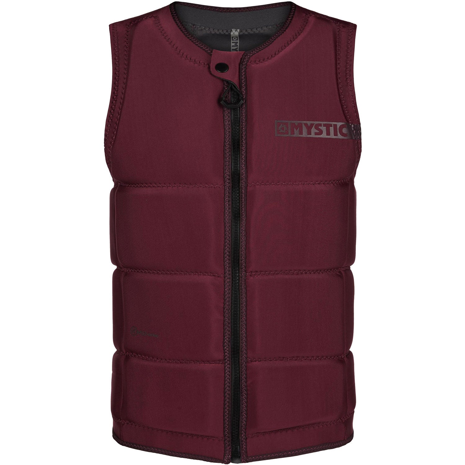  Mystic STAR Wake Boarding Front-Zip Impact Vest - Oxblood Red