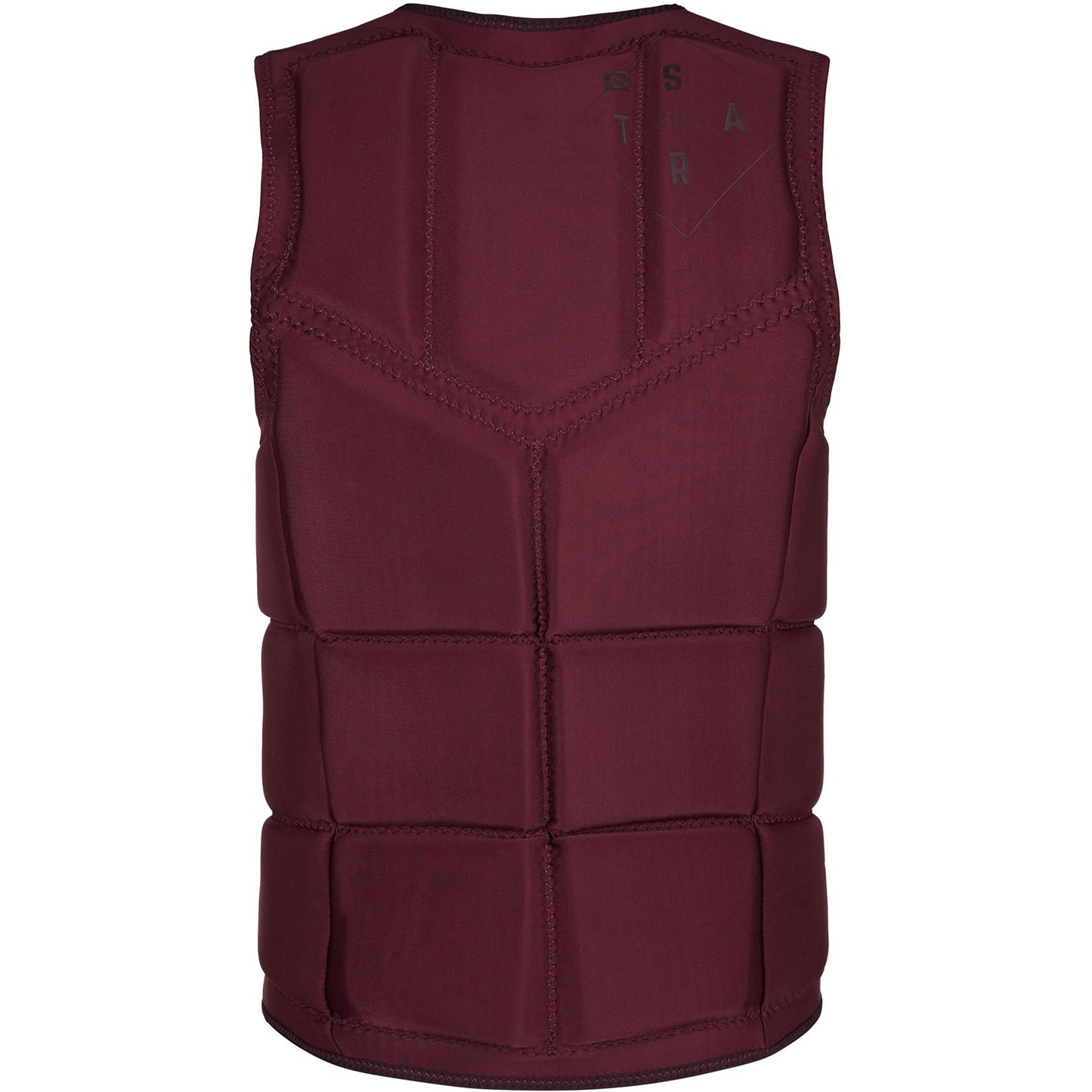  Mystic STAR Wake Boarding Front-Zip Impact Vest - Oxblood Red
