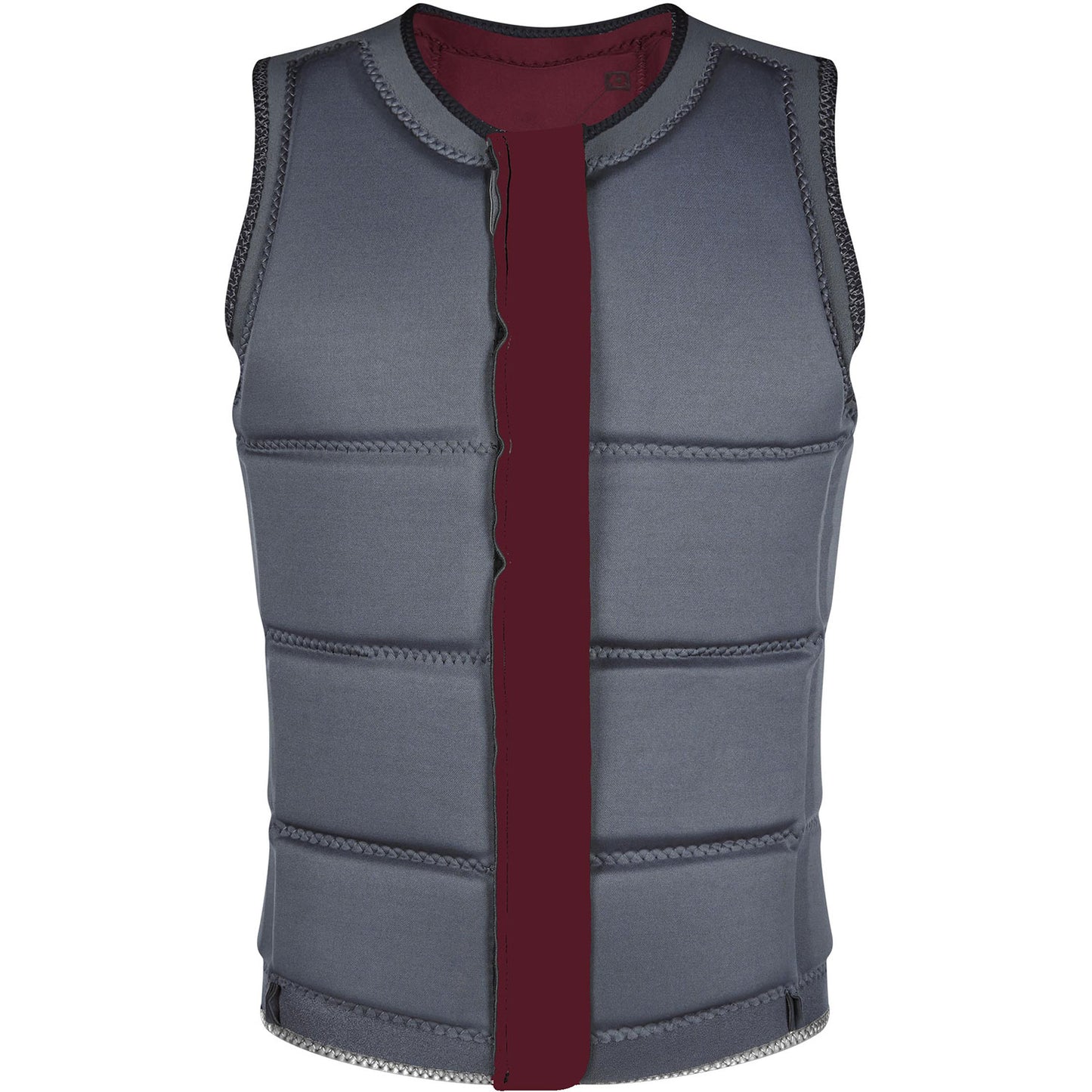  Mystic STAR Wake Boarding Front-Zip Impact Vest - Oxblood Red
