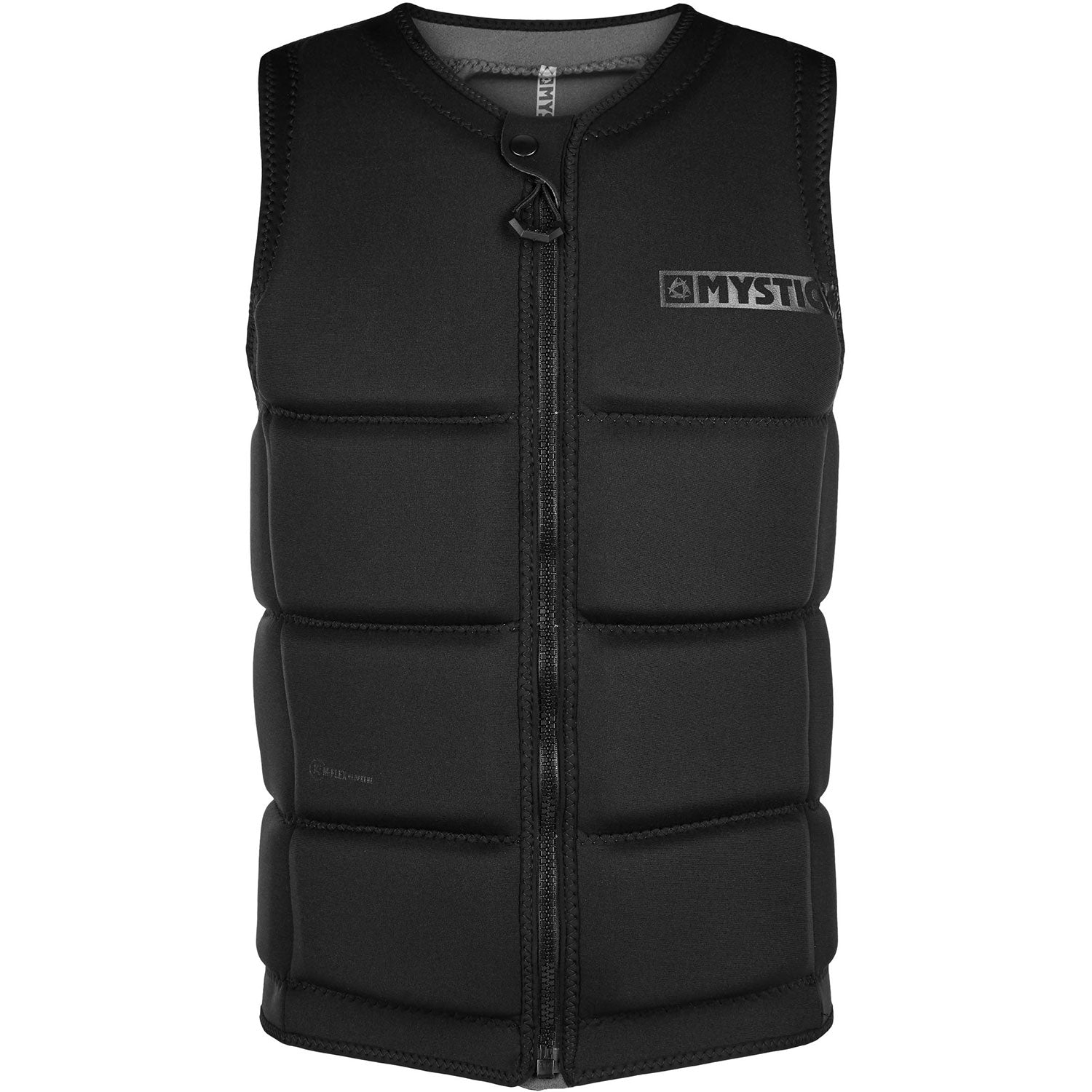  Mystic Junior STAR Wake Boarding Front-Zip Impact Vest - Black