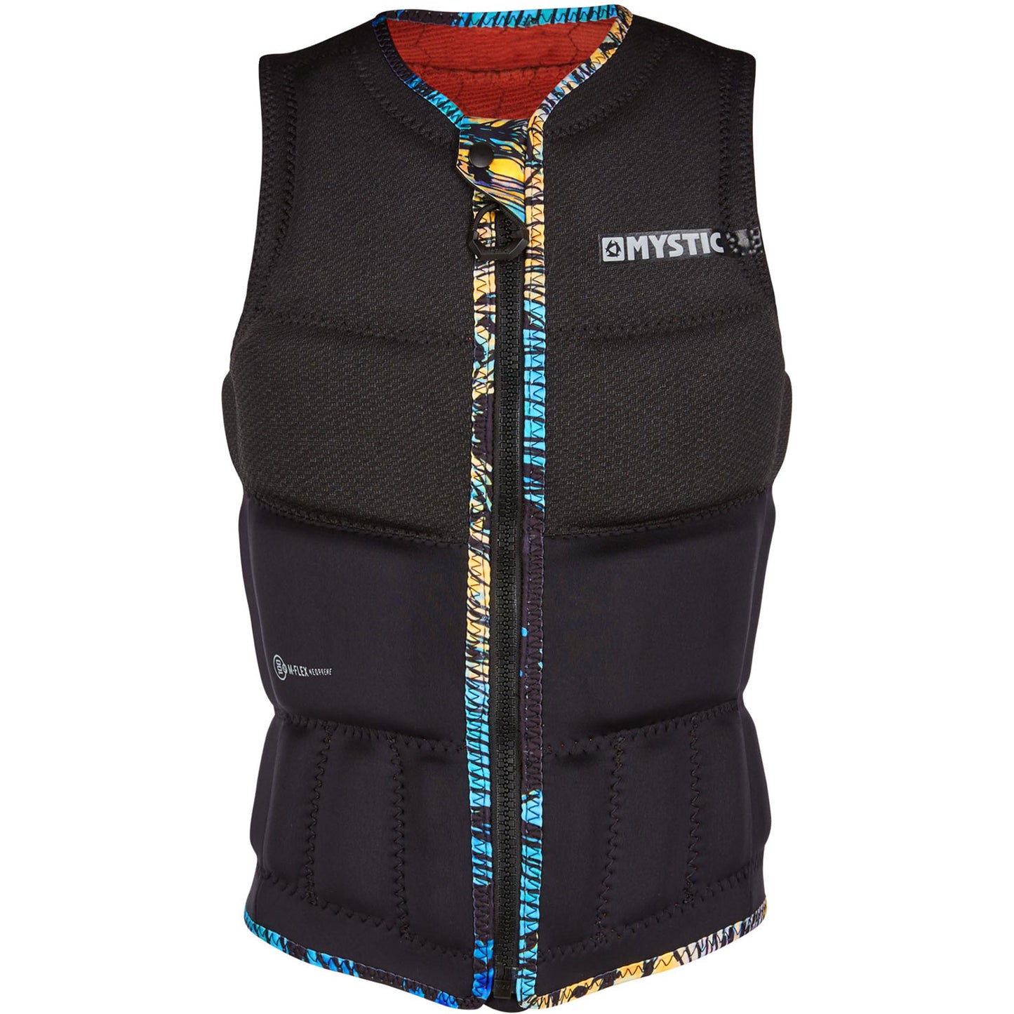  Mystic Womens GEM Wake Boarding Front-Zip Impact Vest - Black