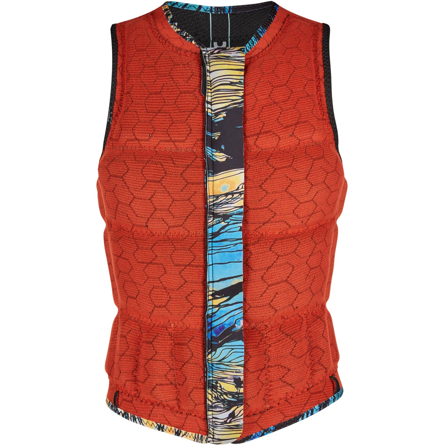  Mystic Womens GEM Wake Boarding Front-Zip Impact Vest - Black