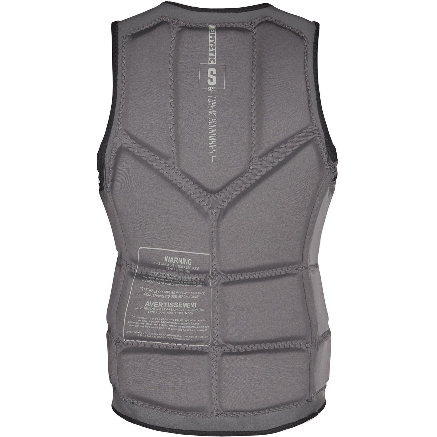  Mystic Womens STAR Wake Boarding Front-Zip Impact Vest - Black