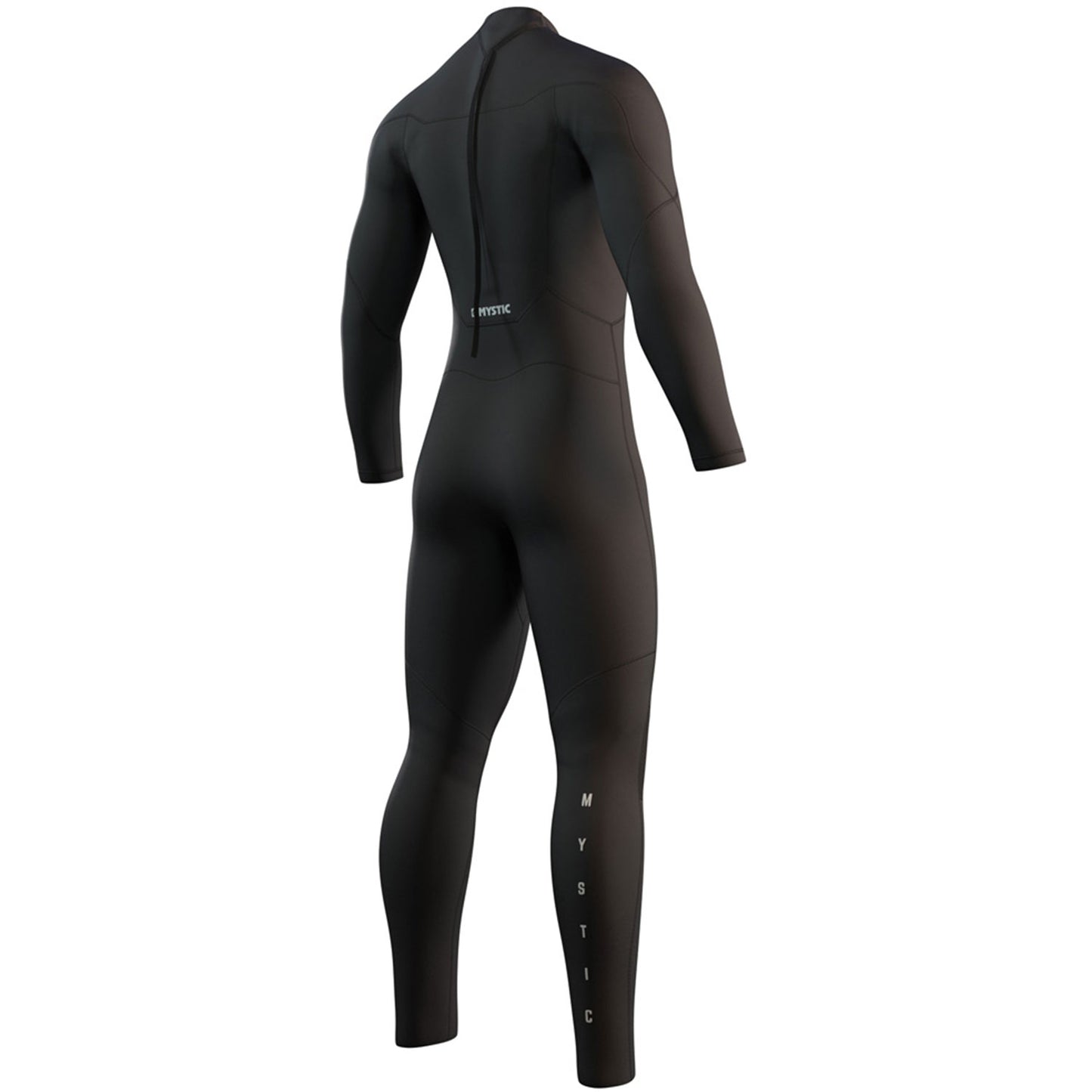  Mystic Brand 3/2mm Back-Zip Flatlock Wetsuit - Black