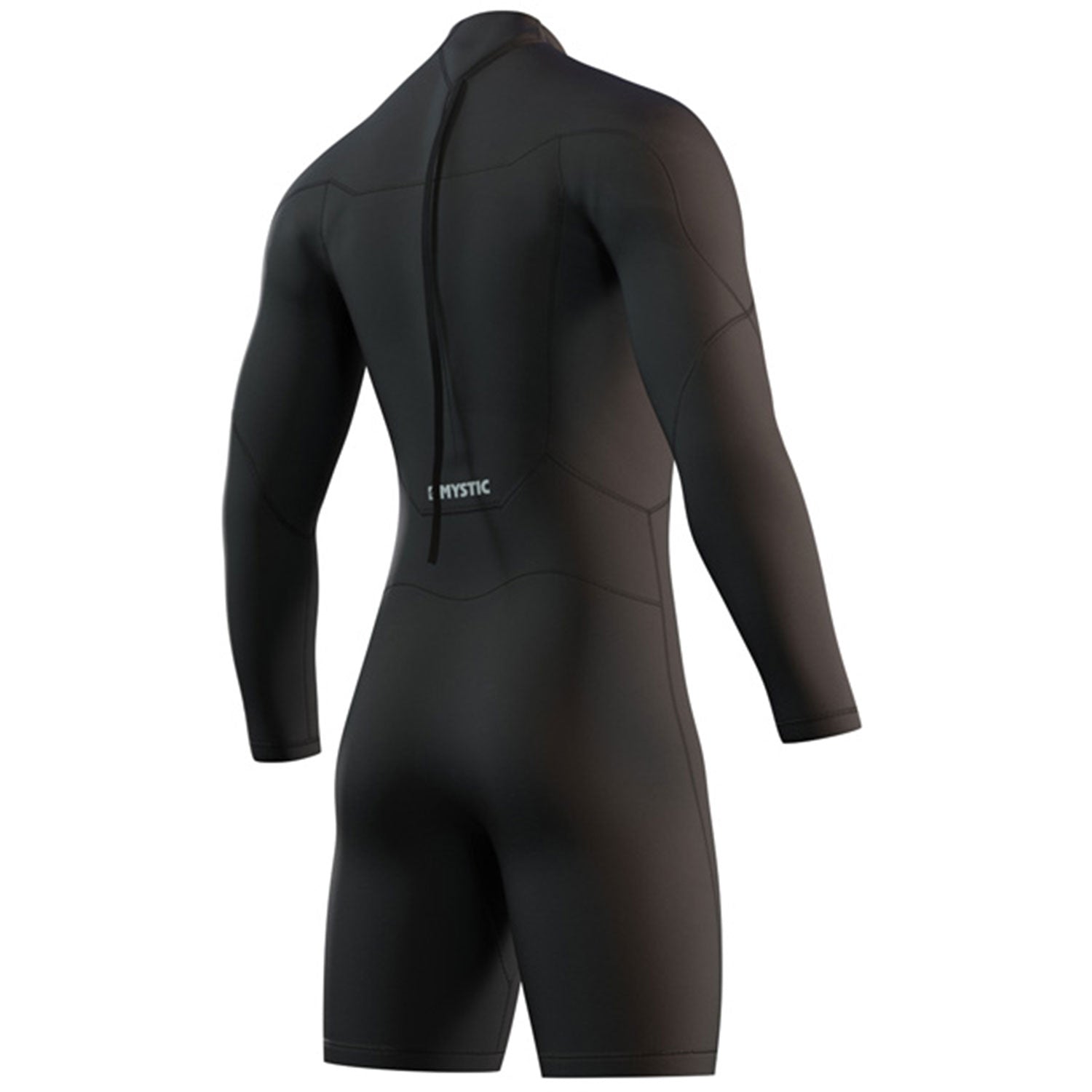  Mystic Brand 3/2mm Back-Zip Longarm Shorty Wetsuit - Black