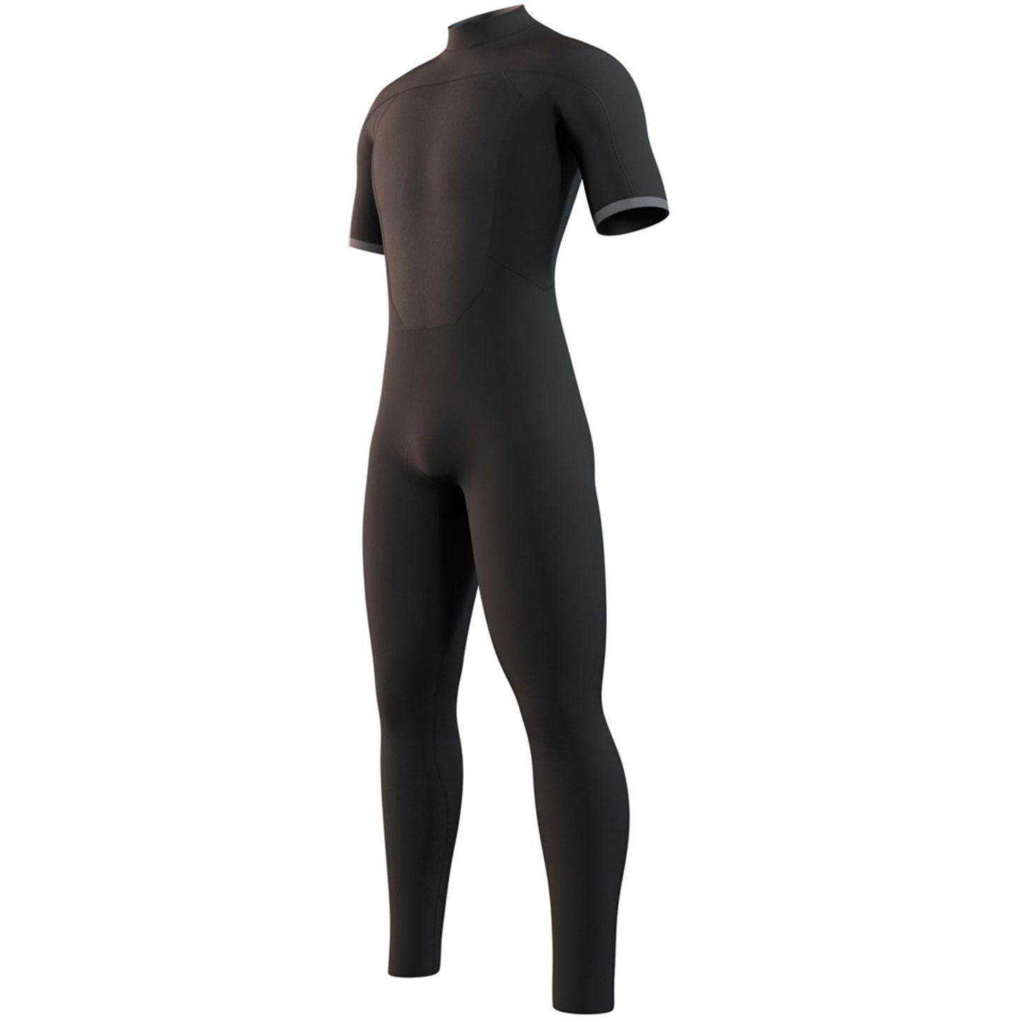  Mystic Brand 3/2mm Back-Zip Shortarm Flatlock Wetsuit - Black