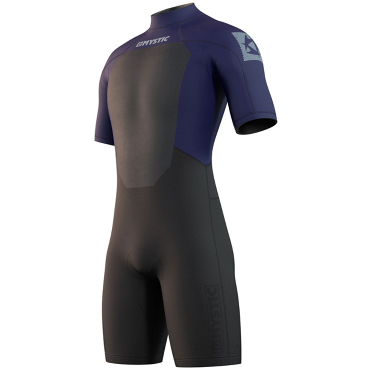  Mystic Brand 3/2mm Back-ZipShorty Wetsuit - Night Blue
