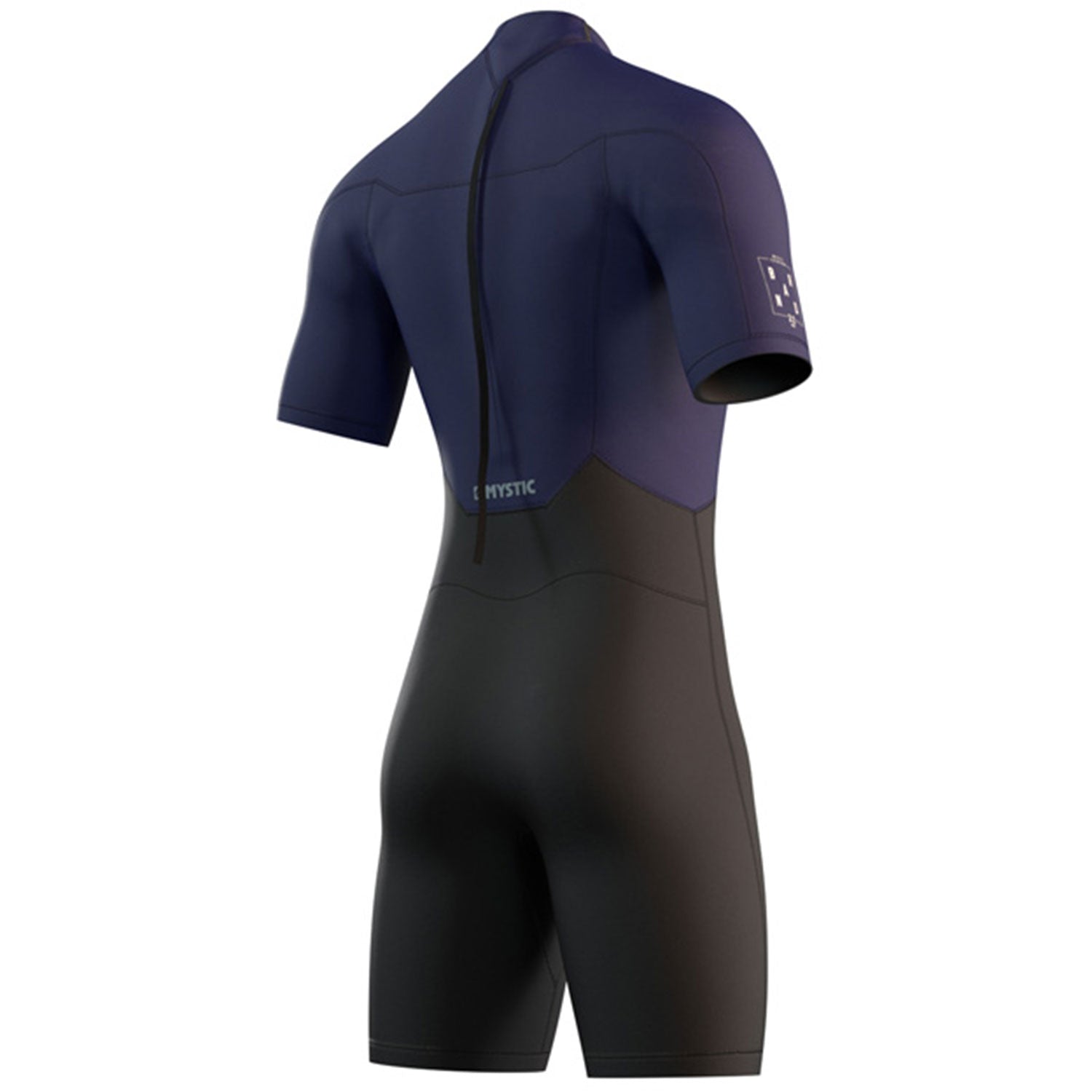  Mystic Brand 3/2mm Back-ZipShorty Wetsuit - Night Blue