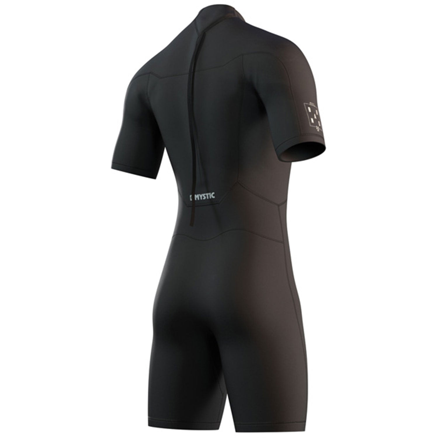  Mystic Brand 3/2mm Back-ZipShorty Wetsuit - Black
