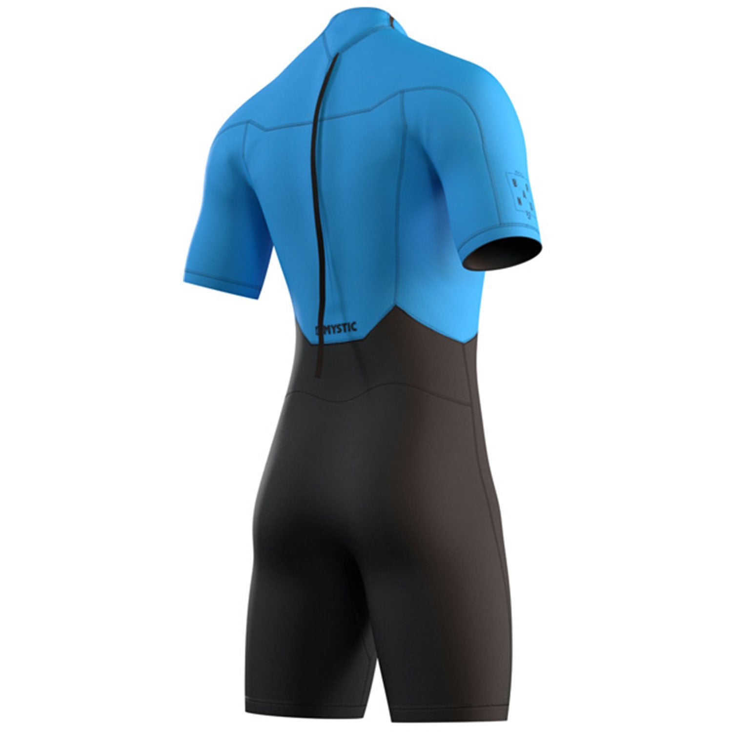  Mystic Brand 3/2mm Back-ZipShorty Wetsuit - Global Blue