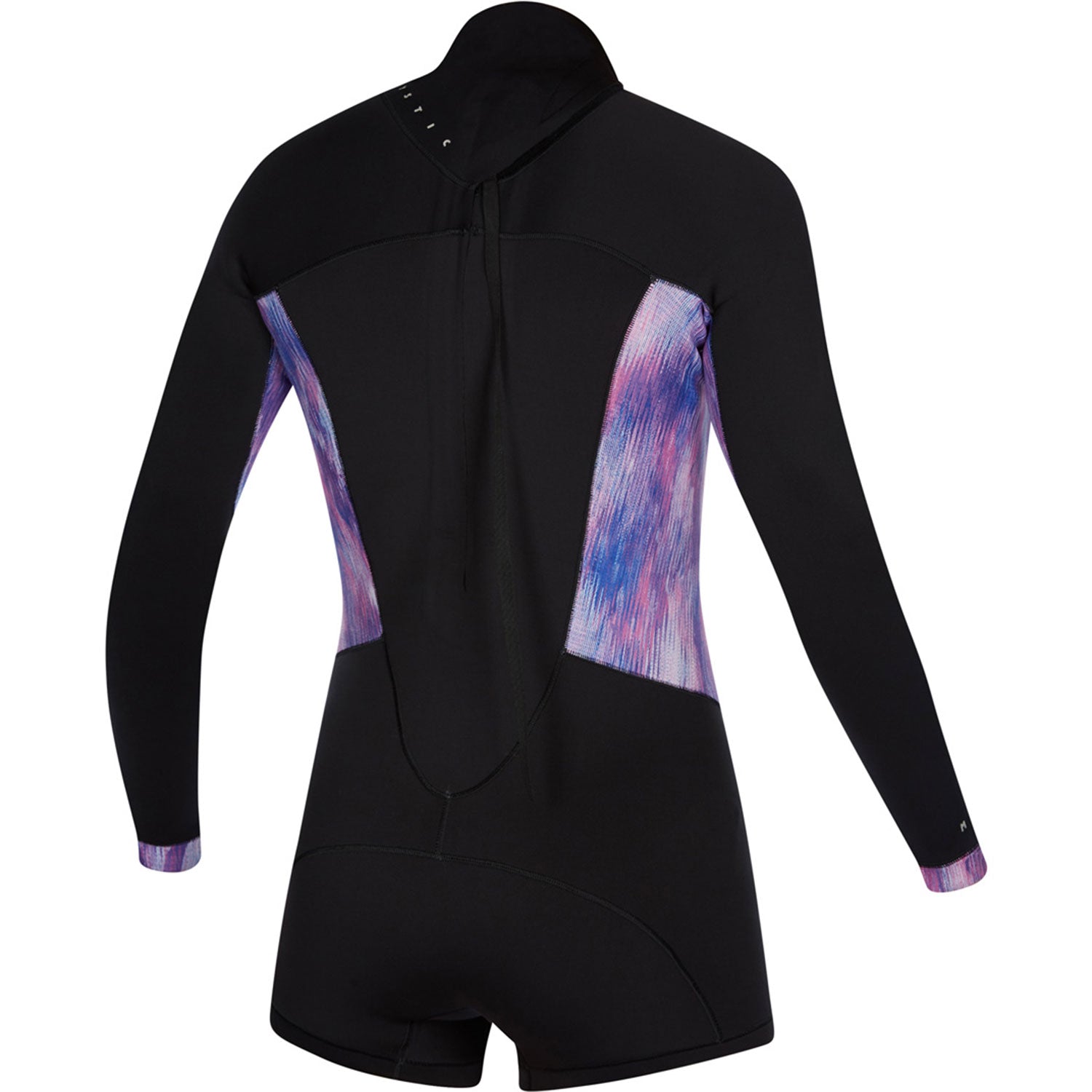  Mystic Womens Diva 2/2mm B-Zip Longarm Shorty Wetsuit - Black/Purple