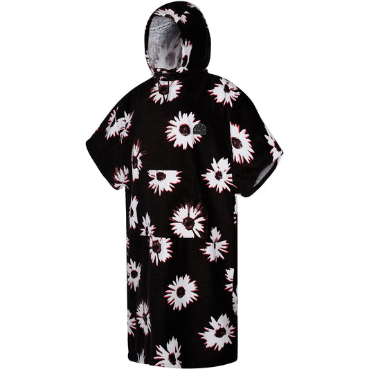  Mystic Poncho Velour / Changing Robe - Black/White