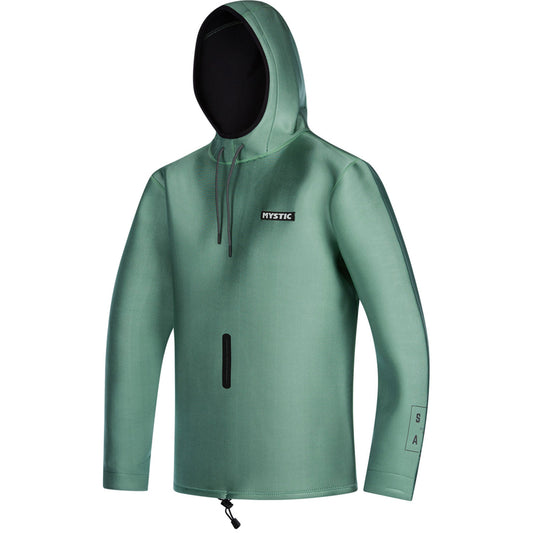  Mystic STAR Sweat 2mm Neoprene Hoody - Sea Salt Green
