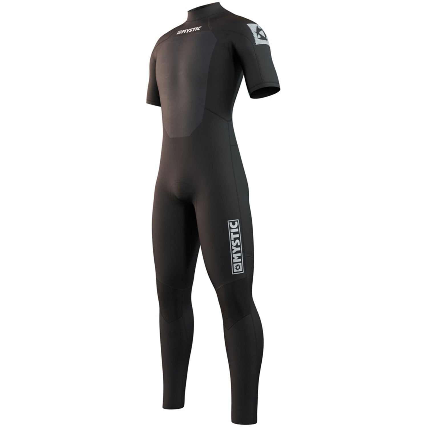  Mystic Star 3/2mm GBS Back-Zip Shortarm Wetsuit - Black