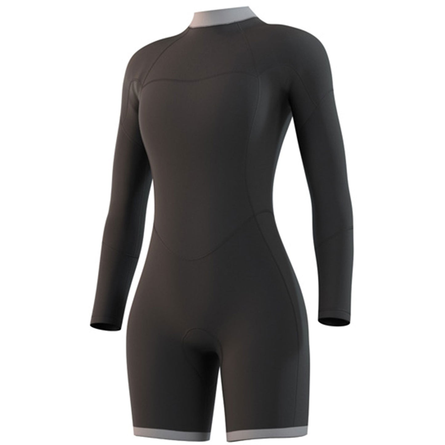  Mystic Womens Brand 3/2mm Longarm Shorty Wetsuit - Night Blue