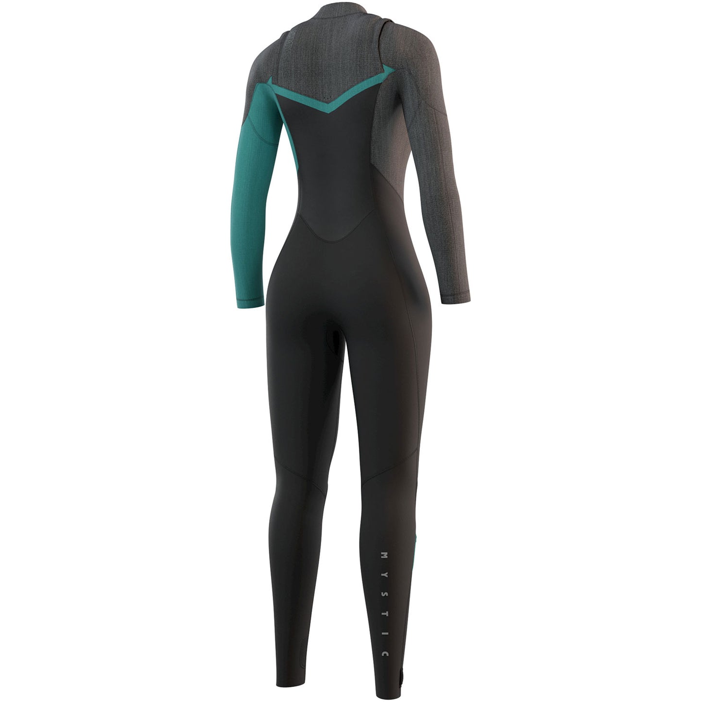  Mystic Womens Diva 3/2mm Front Zip Wetsuit - Black/Mint