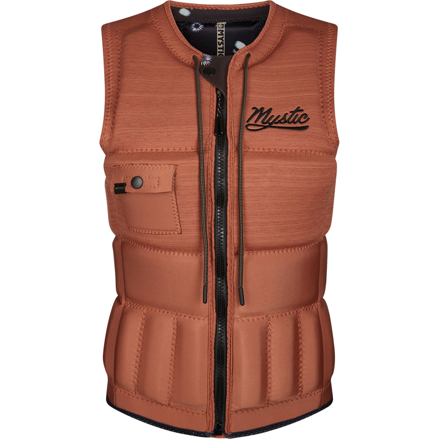  Mystic Womens DIVA FZip Wakeboard Impact Vest - Rusty Red